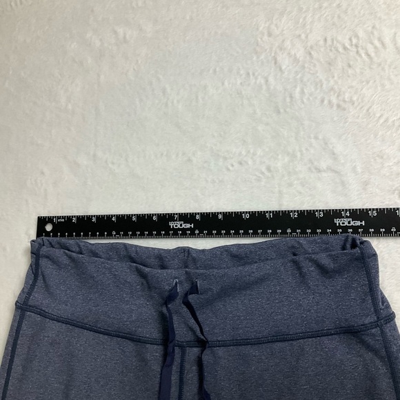 Lululemon Relaxed Fit Crop II Pants Heathered Deep Indigo Blue Gray Sz 8 - Picture 10 of 12
